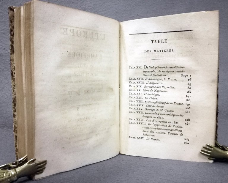 L'Europe et l'Amerique en 1821