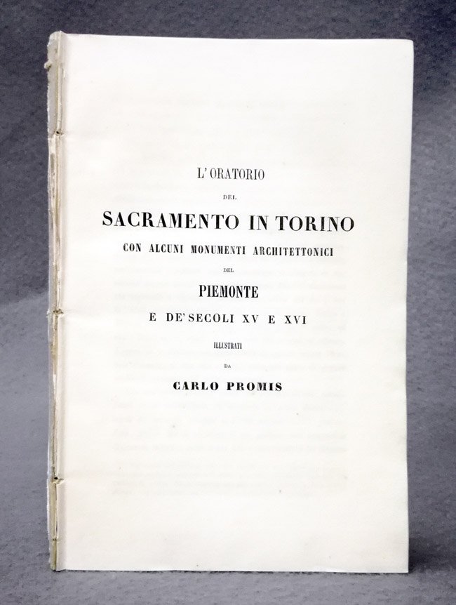 L'oratorio de Sacramento in Torino con alcuni monumenti architettonici del …