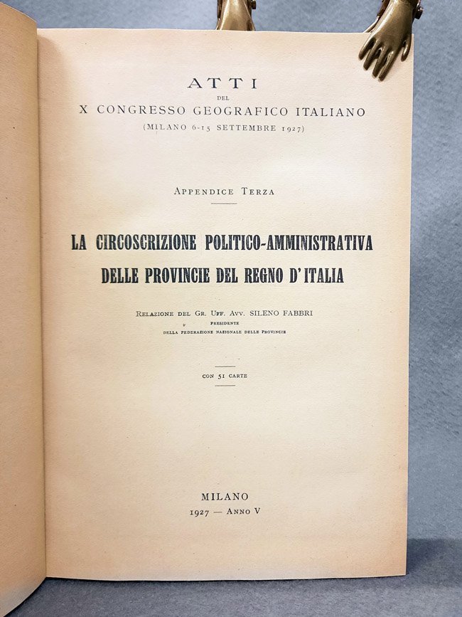 La circoscrizione politico-amministrativa delle provincie del Regno d'Italia