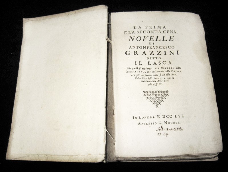 La prima e la seconda cena. Novelle di Antonfrancesco Grazzini …