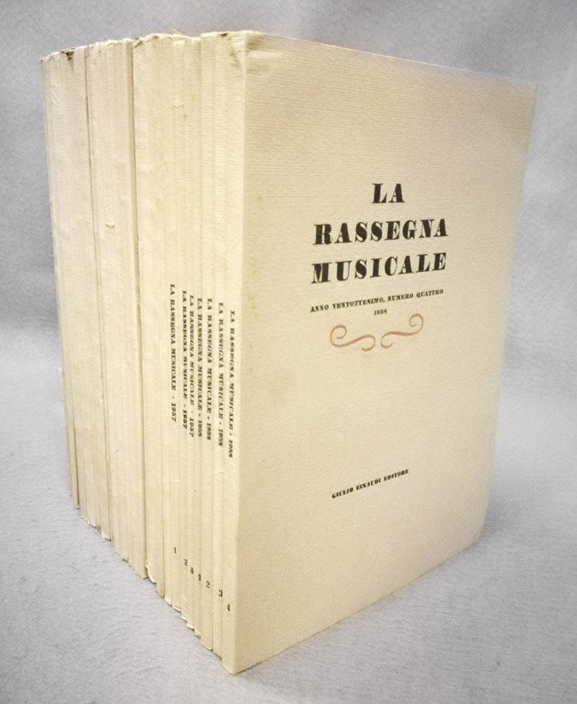 La Rassegna musicale. 23 fascicoli (1951-1958). Annate 1951,1952, 1953, 1954, …
