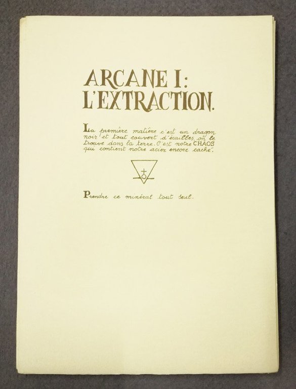 Le livre des XXII feuillets hermetiques