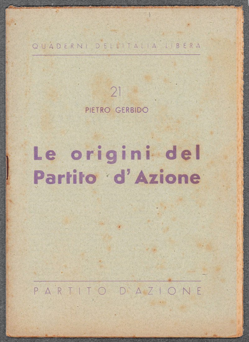 Le origini del Partito d'azione