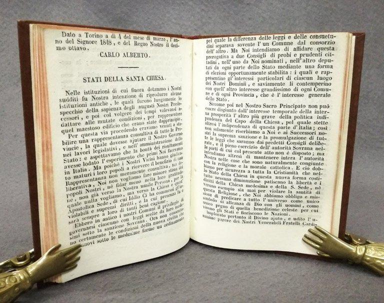 Le quattro costituzioni italiane concesse dai principi riformatori nel 1848