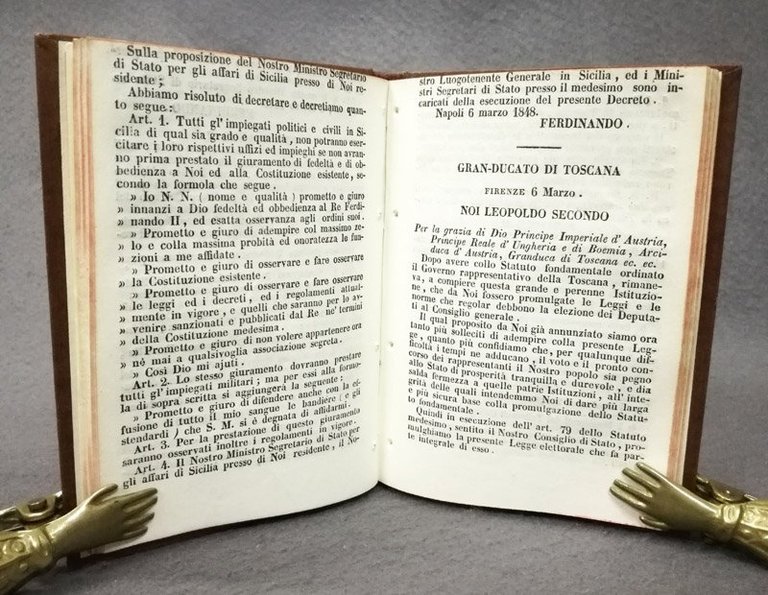 Le quattro costituzioni italiane concesse dai principi riformatori nel 1848