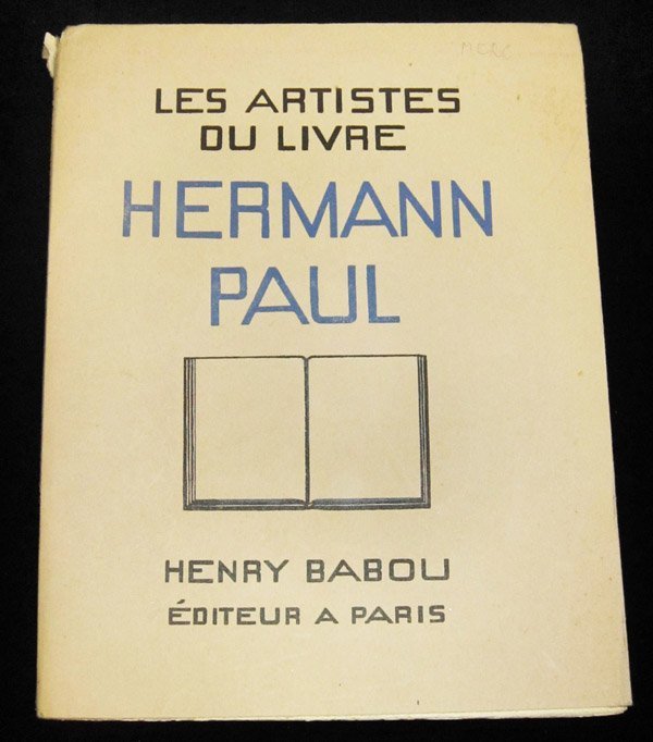 Les artistes du Livre. Hermann Paul