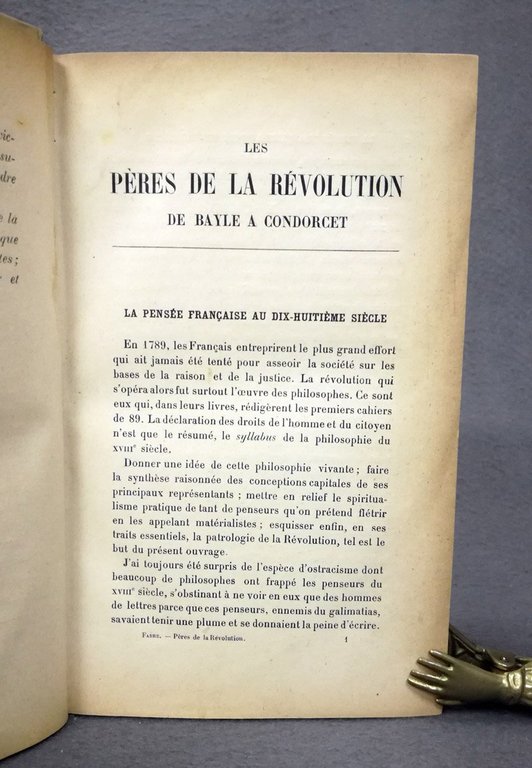 Les peres de la Revolution (de Bayle a Condorcet)