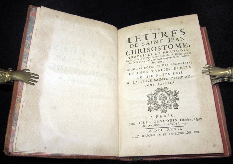 Lettres de Saint Jean Chrisostome, traduites en francois sur le …