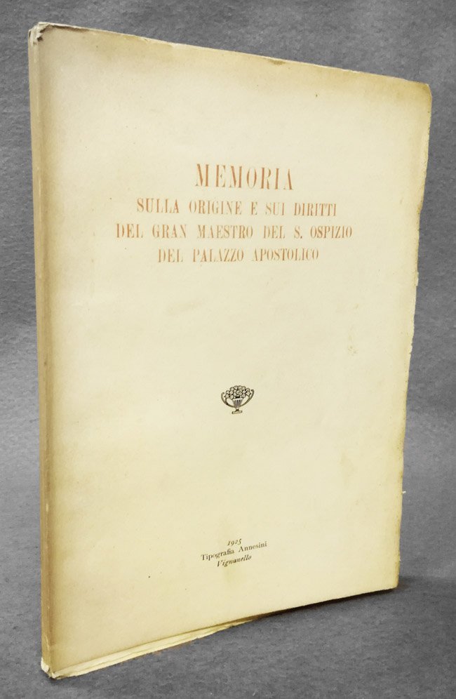 Memoria sulla origine e sui diritti del Gran Maestro del …