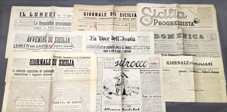 Movimento indipendentista siciliano (MIS). Raro corpus documentale (1944-1947)