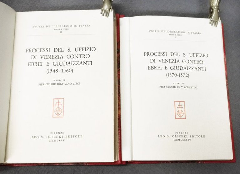 Processi del S. Uffizio di Venezia contro ebrei e giudaizzanti …