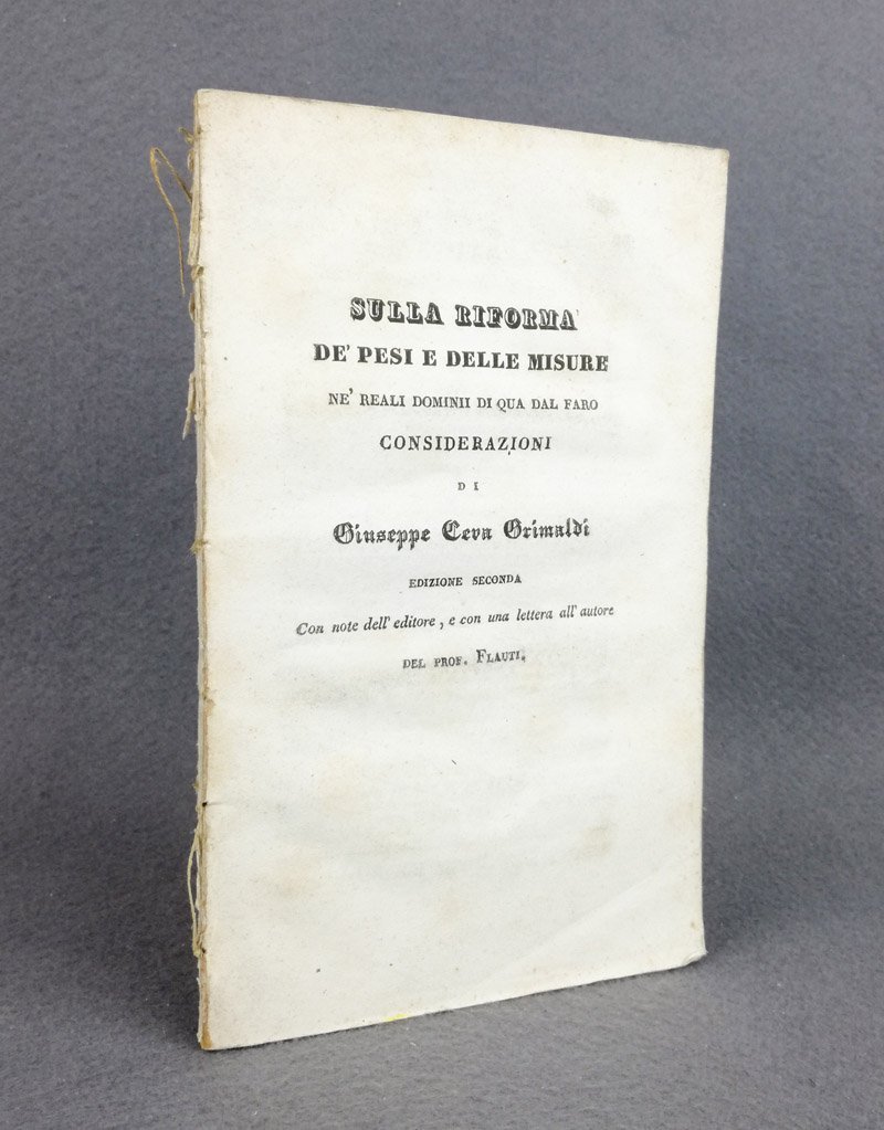 [Regno delle Due Sicilie] Sulla riforma de' pesi e delle …