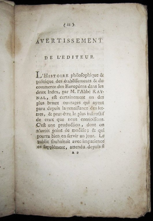 Revolution de l'Amerique