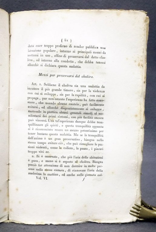 Riorganizzazione della legazione di Pesaro e Urbino. Disposizioni contro il …