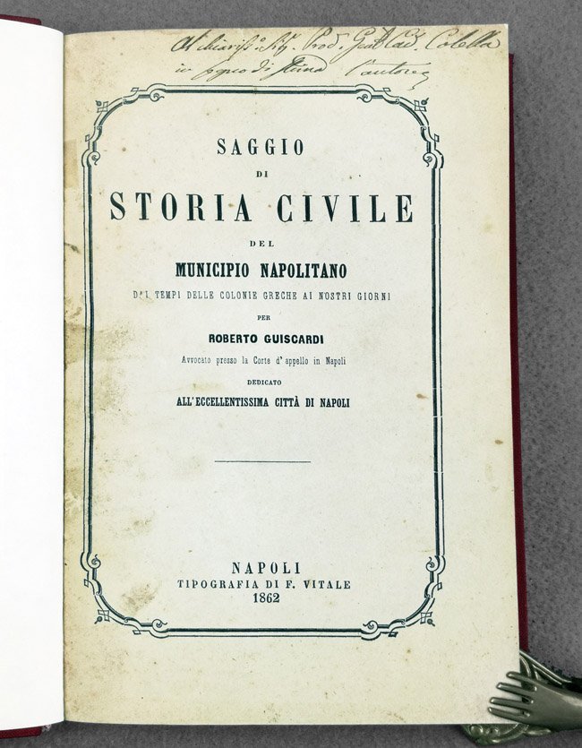 Saggio di storia civile del Municipio napolitano, dai tempi delle …