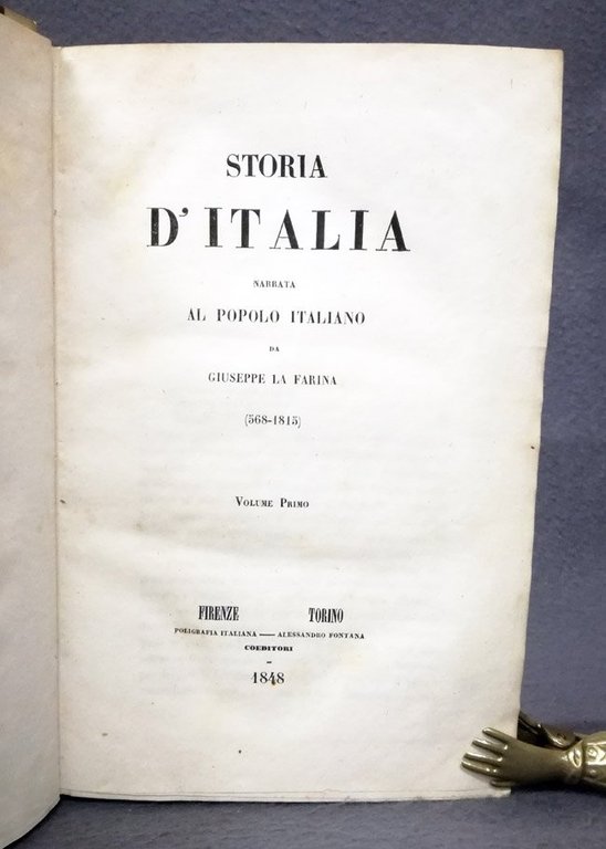 Storia d'Italia narrata al popolo italiano (568-1815). Vol. I: Epoca …