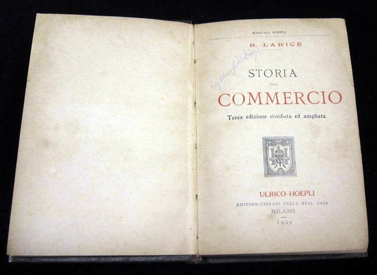 Storia del commercio. Terza edizione riveduta ed ampliata