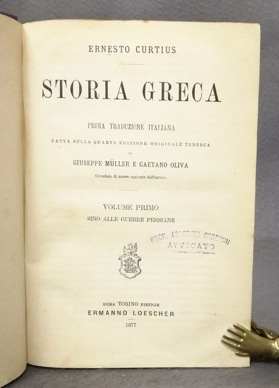 Storia greca. Vol. 1: Sino alle guerre persiane. Vol. 2: …