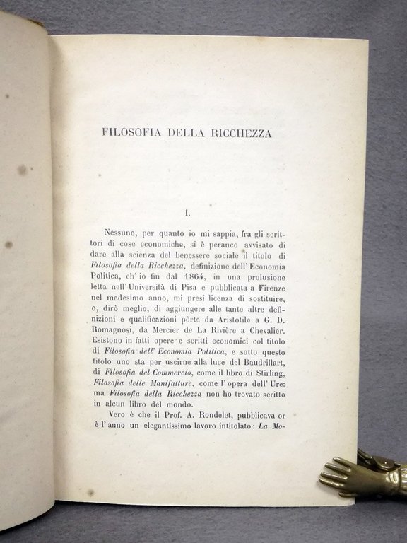 Sulla filosofia della ricchezza