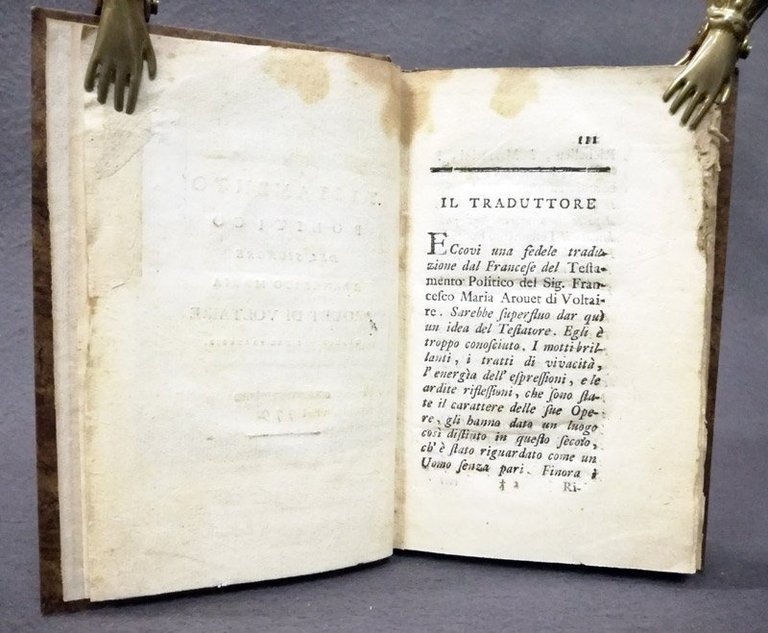 Testamento politico del signore Francesco Maria Arouet di Voltaire