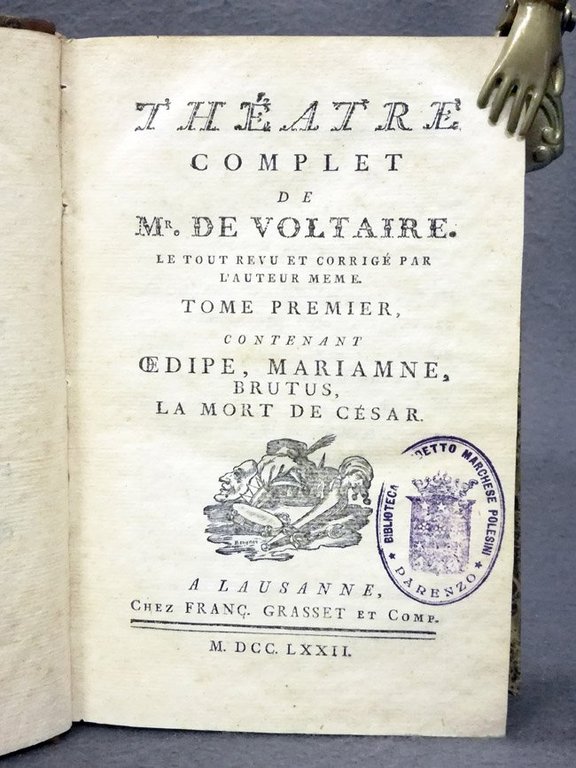 Theatre complet de Mr. De Voltaire. Le tout revu et …