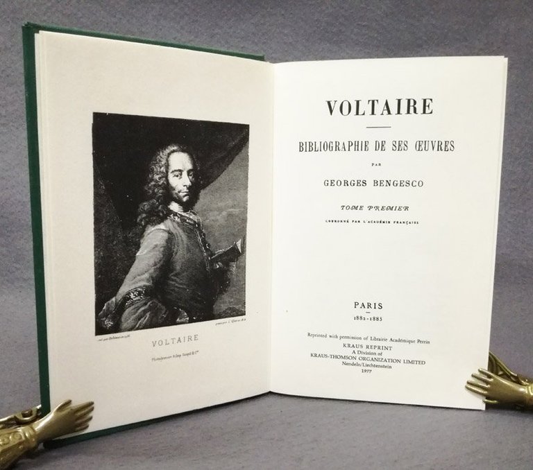 Voltaire. Bibliographie de ses oeuvres