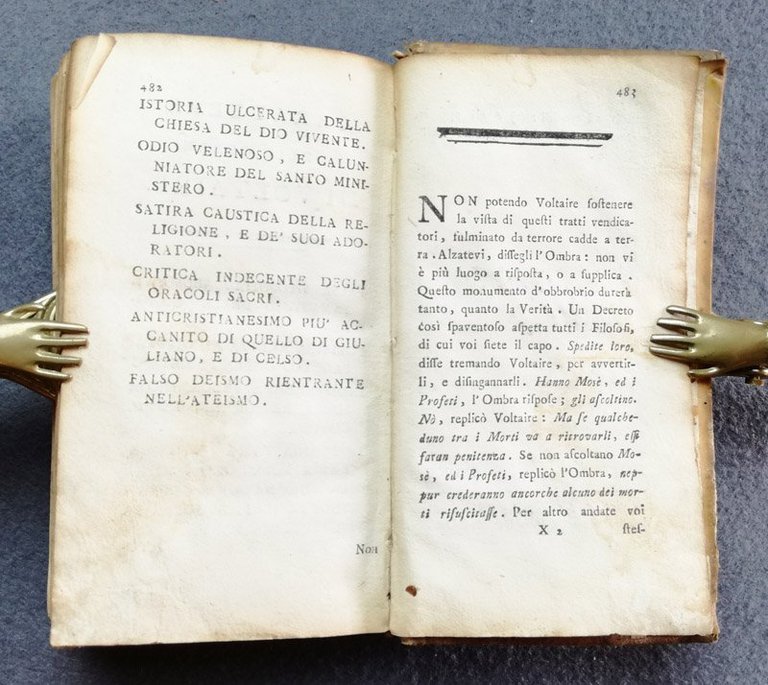 Voltaire fra l'ombre. Versione dell'Abate Nuvoletti.