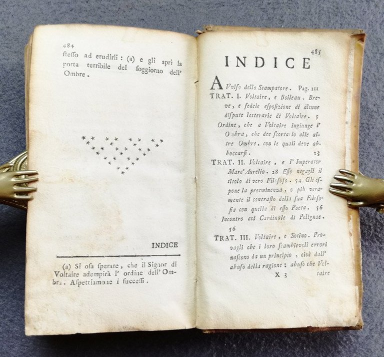 Voltaire fra l'ombre. Versione dell'Abate Nuvoletti.