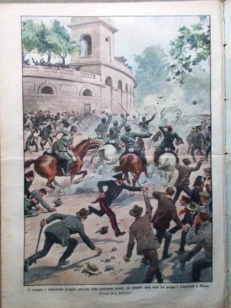 La Domenica del Corriere 21 Giugno 1914 Sciopero Sanza Ravenna … | Immagine Gallery 6