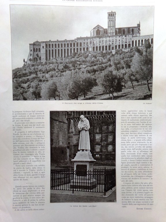 Articolo del 1925 Chiesa San Francesco di Assisi Vigilia del …