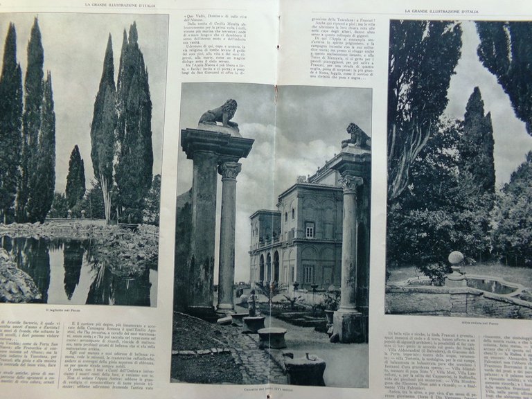 Articolo del 1925 Da Cargnacco a Villa Falconieri Residenza Gabriele …