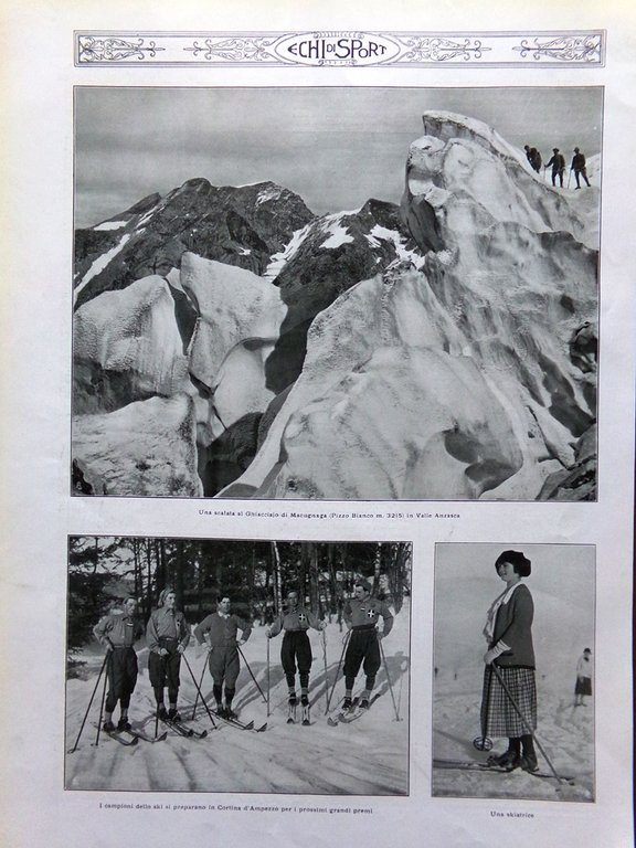 Articolo del 1925 Italiani Estero San Paolo Brasile Ruotolo Ghiacciaio …