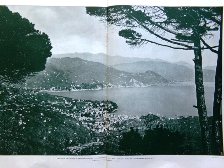 Articolo del 1925 Riviera Genova Spezia Sturia Portofino Nervi Camogli …