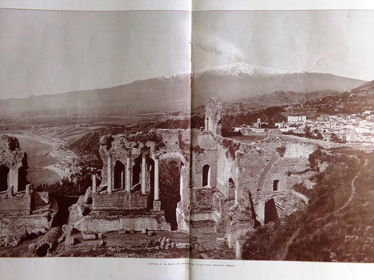 Articolo del 1925 Sicilia Taormina Giardini Etna Teatro Antico Greco …