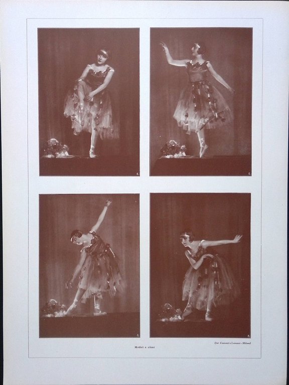 Articolo del 1927 Danza Atteggiamenti suggestivi Motivi Ritmi