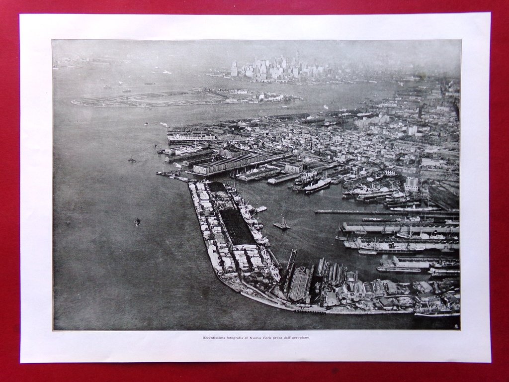 Articolo del 1928 Fotografia New York Aeroplano Lavoro Italiano Poletti … | Immagine principale