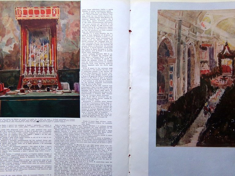 Articolo del 1939 L'incoronazione del Pontefice Papa Pio XII Disegni …