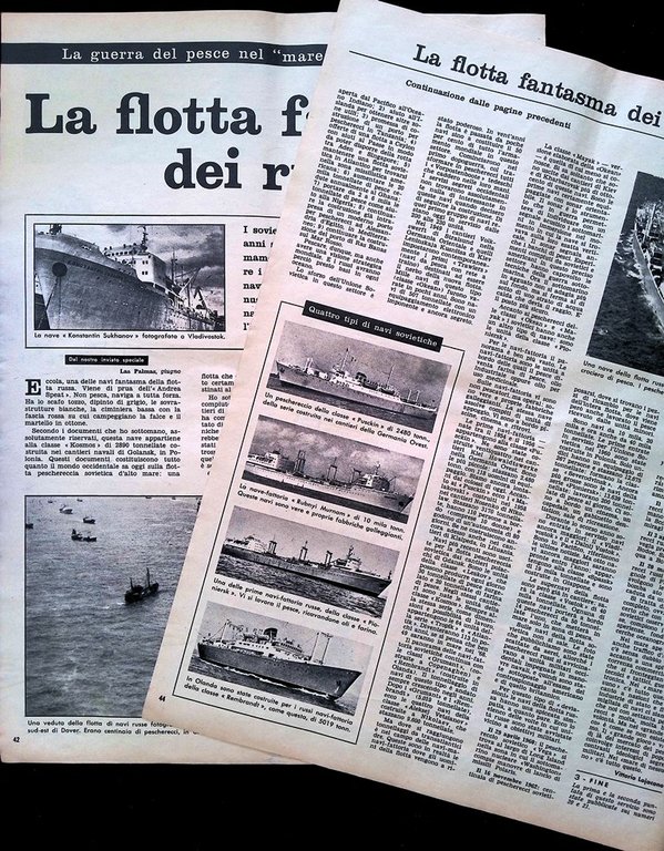 Articolo del 1966 La Flotta Fantasma dei Russi Navi Sovietiche …