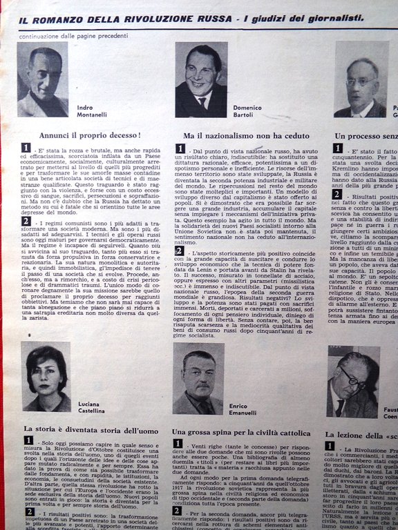 Articolo del 1967 Il romanzo Rivoluzione Russa Cinquant'anni Dopo Quarta …