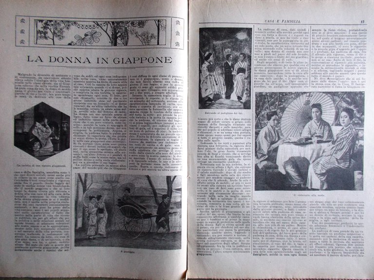 Casa e Famiglia del 22 Agosto 1909 Arlesiana Donna in …