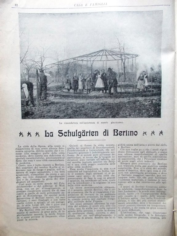 Casa e Famiglia del 25 Luglio 1909 Feste di Francia …