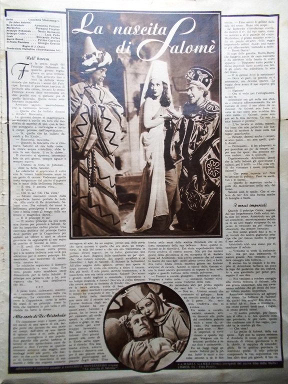 Cine Illustrato 1 Maggio 1940 Paolieri Greta Garbo Nascita Salomè …