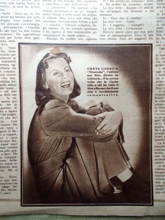 Cine Illustrato 1 Maggio 1940 Paolieri Greta Garbo Nascita Salomè …