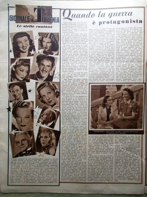 Cine Illustrato 29 Maggio 1940 Bianchi Boratto Perdizione Principi Maresca …