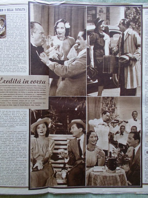Cine Illustrato 29 Novembre 1939 Zareschi Loretta Young Gabin Valli …