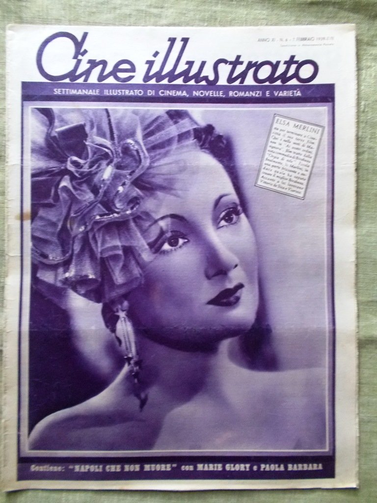 Cine Illustrato 7 Febbraio 1939 Elsa Merlini Paola Barbara Oberon …