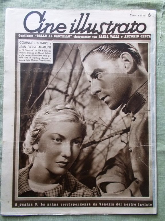 Cine Illustrato 9 Agosto 1939 Denis Piccolo Hotel Luchaire Aumont …