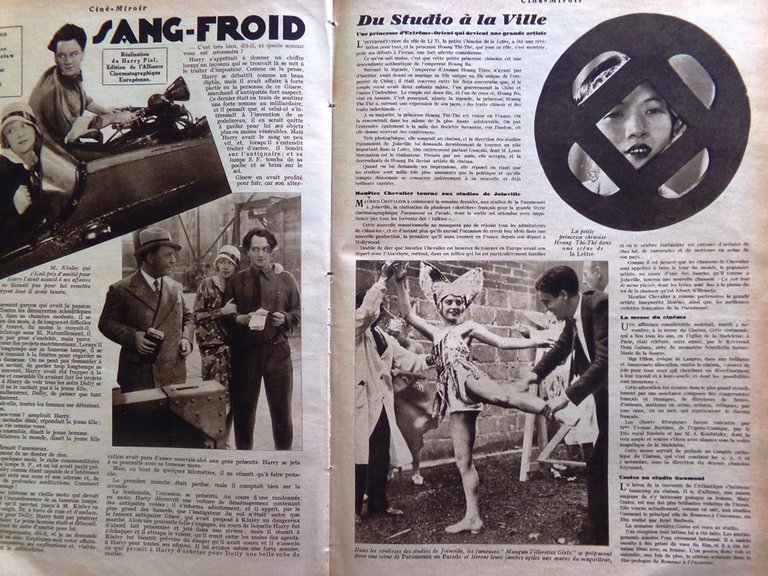 Cine-Miroir du 14 Novembre 1930 Bancroft Montel Sang-Froid Huguette Rosay …