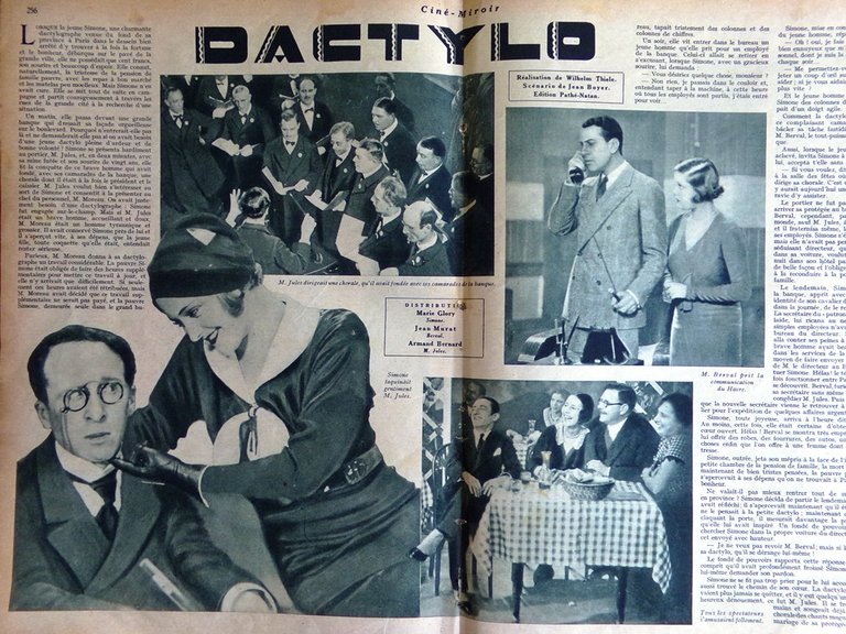 Cine-Miroir du 17 Avril 1931 Harold Lloyd Bourdelle Coogan Dactylo …