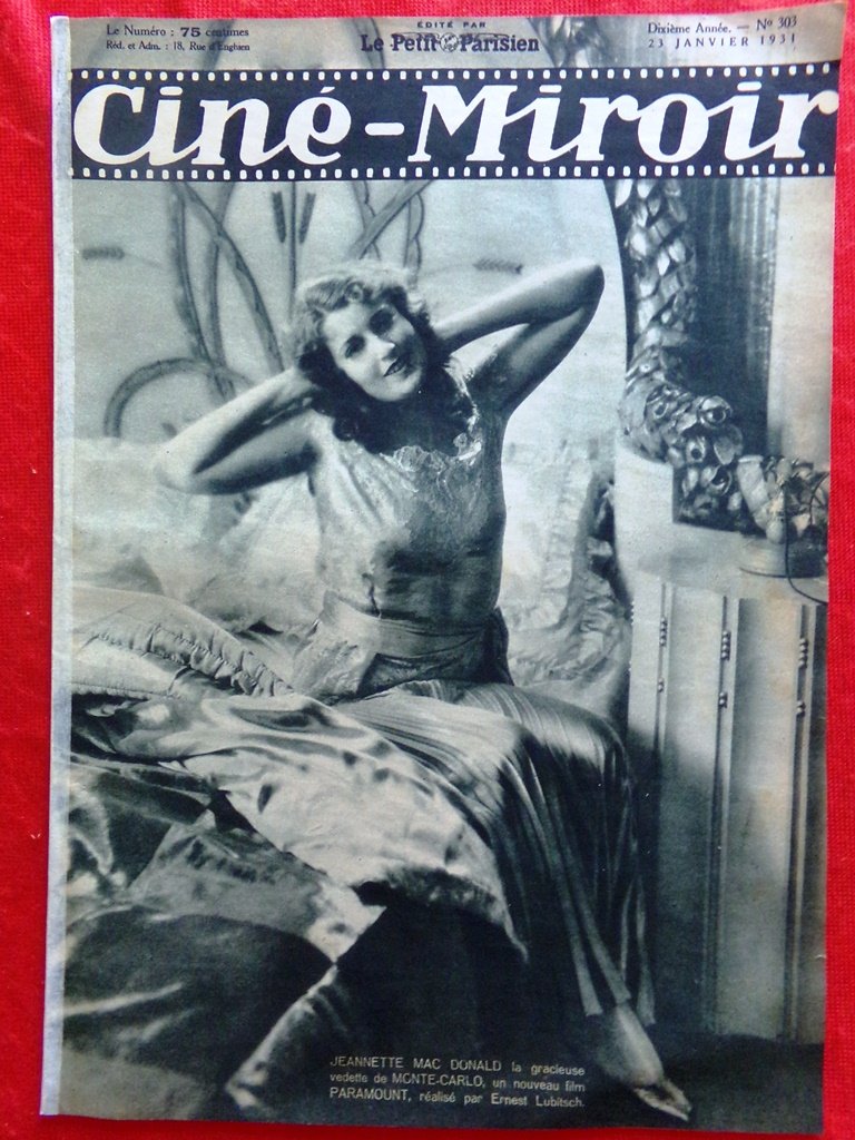 Cine-Miroir du 23 Janvier 1931 Raquel Torres Petrovitch MacDonald Coeur …